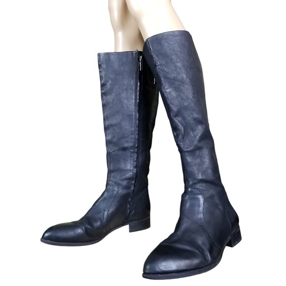 NINE WEST Women's Nicolah-Wide Leather Winter Boot size 11 - Picture 5 of 14